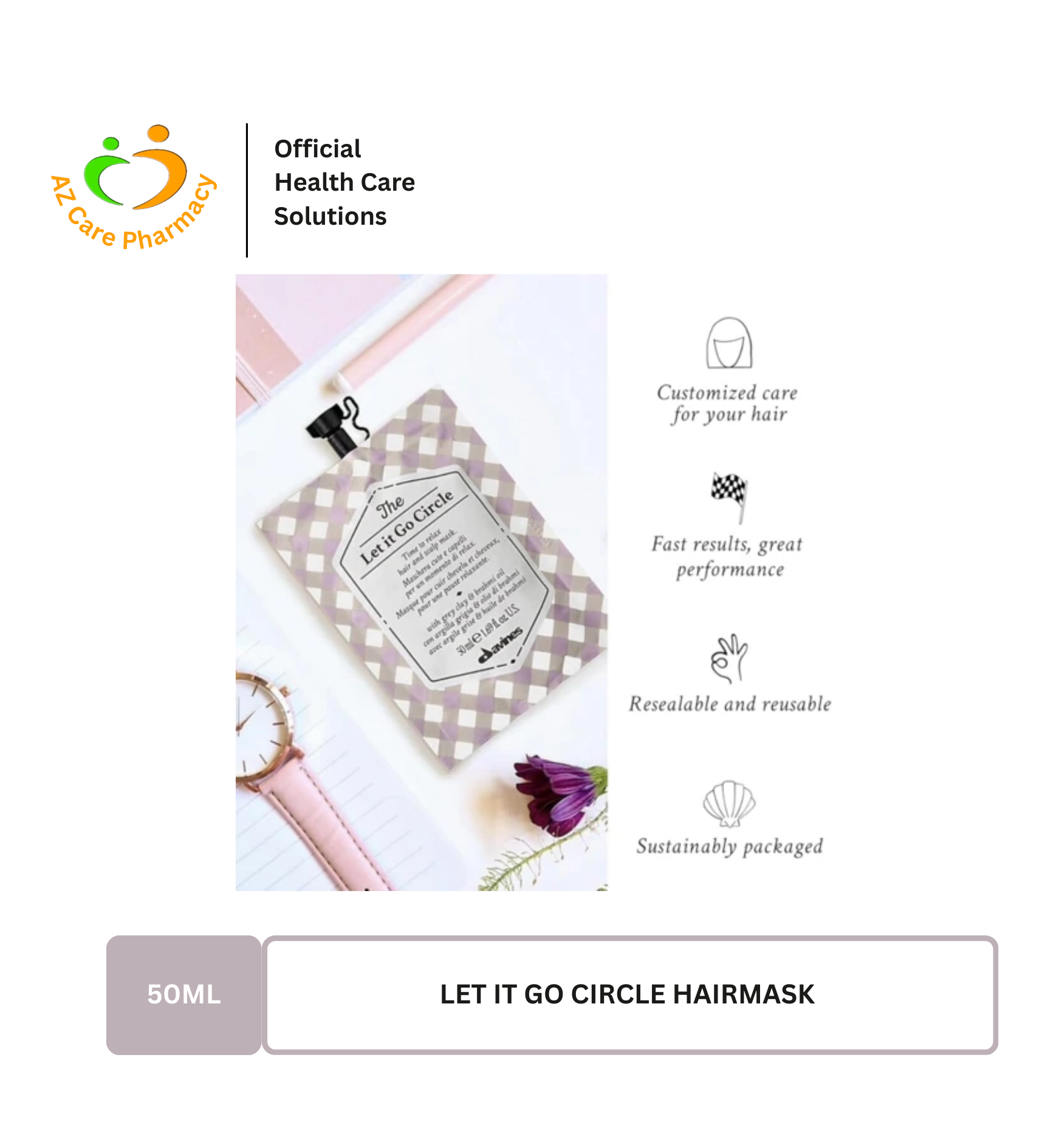 Davines Let It Go Circle Hair Mask 50ml - Image 4