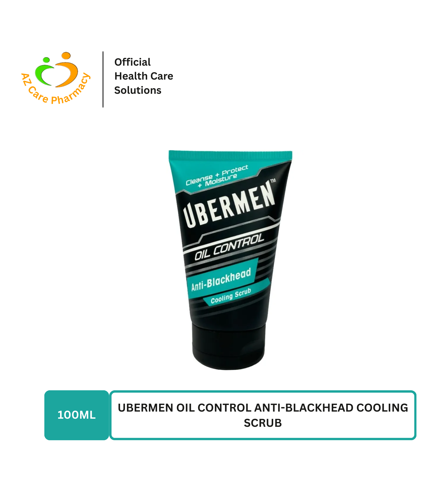 Ubermen Oil Control Anti-Blackhead Cooling Scrub 100ml