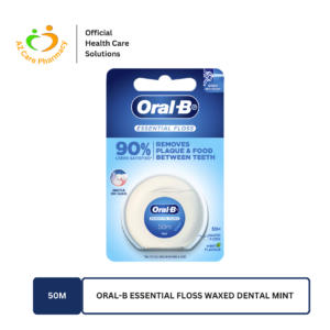 Oral-B Essential Floss Waxed Dental Mint 50m