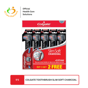 Colgate Toothbrush Slim Soft Charcoal 5s
