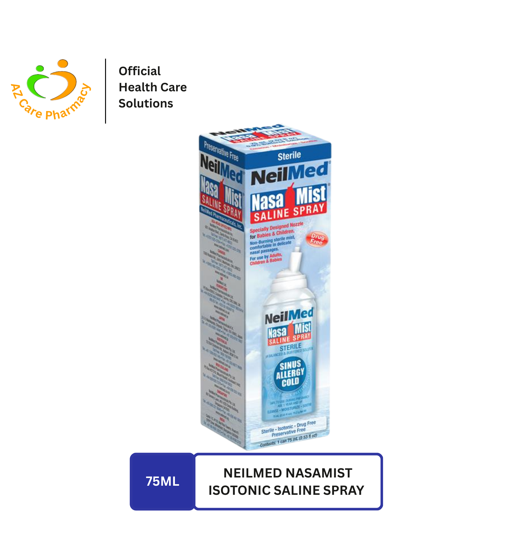Neilmed Nasamist Isotonic Saline Spray 75ml