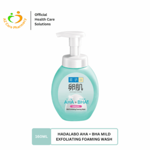 Hadalabo Aha+Bha Mild Exfoliating Foaming Wash 160ml