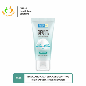 Hadalabo Aha+Bha Acne Control Mild Exfoliating Face Wash 130g