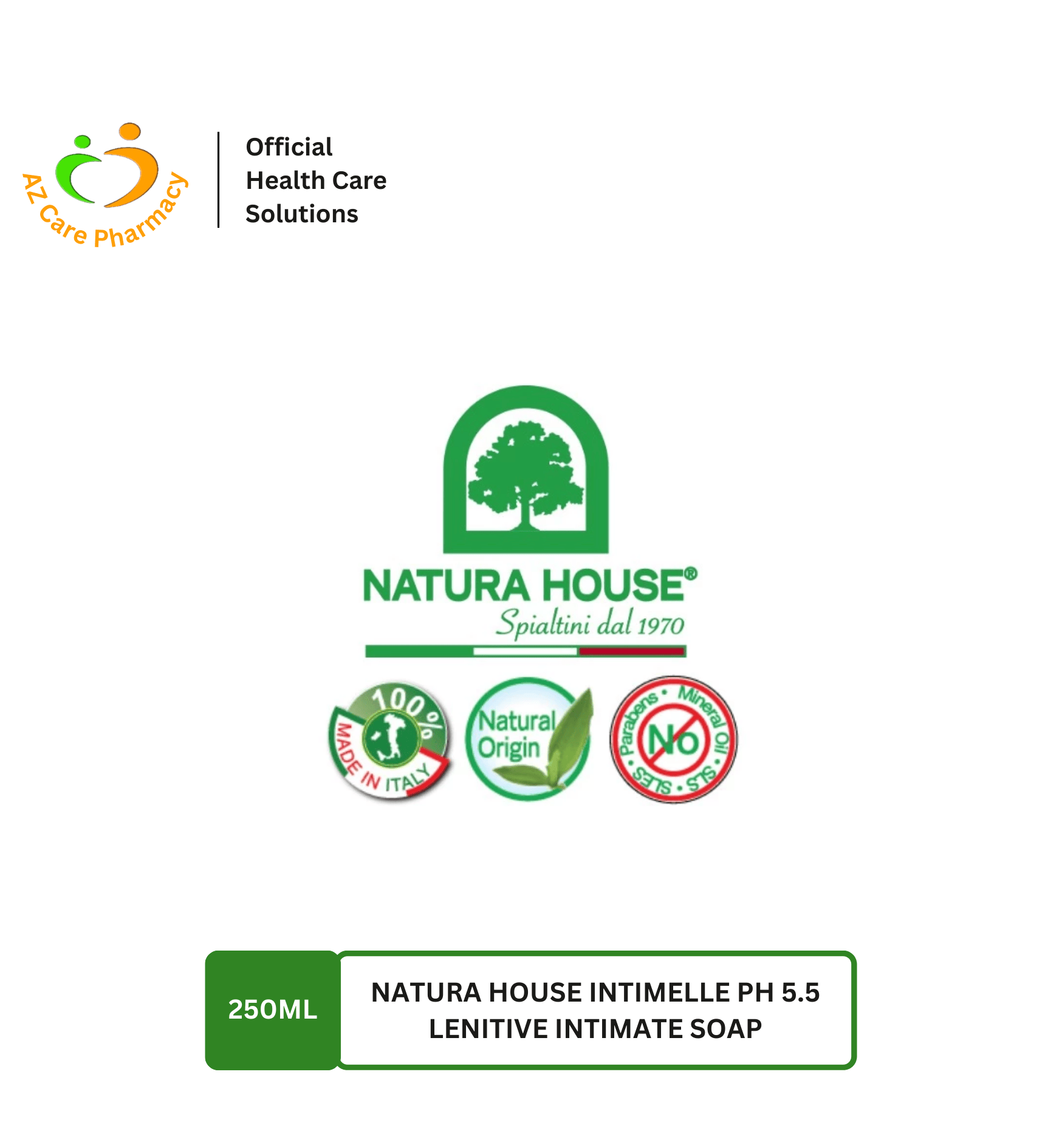 Natura House Intimelle pH5.5 Lenitive Intimate Soap 250ml - Image 4