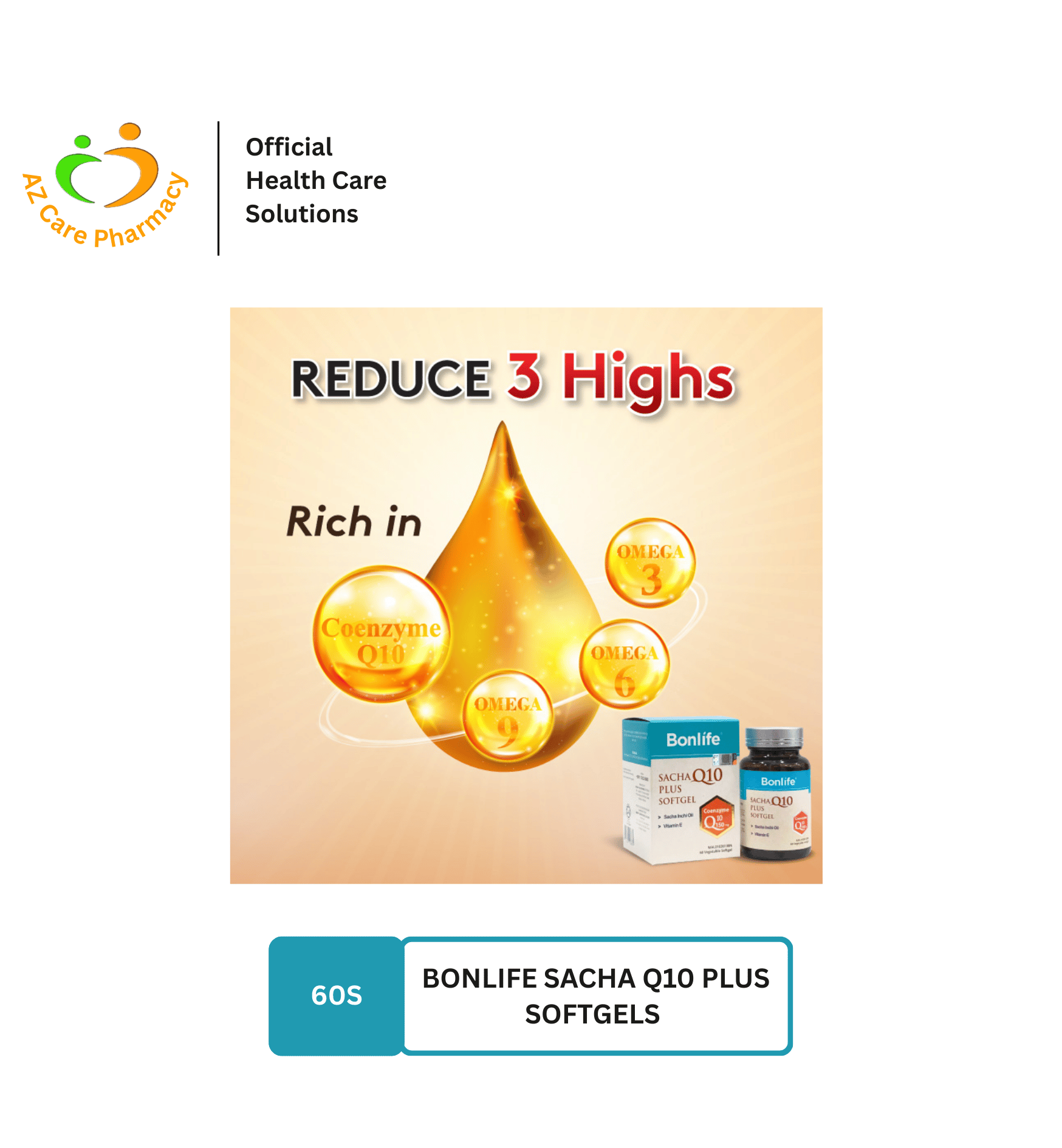 Bonlife Sacha Q10 Plus Softgels 60S - Image 3