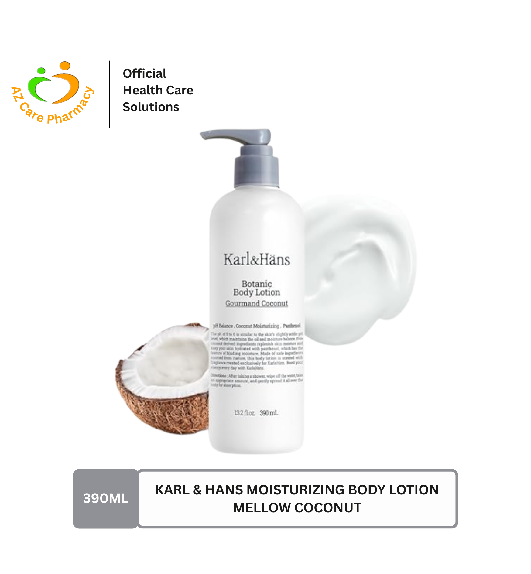 Karl & Hans Moisturizing Body Lotion Mellow Coconut 390ml
