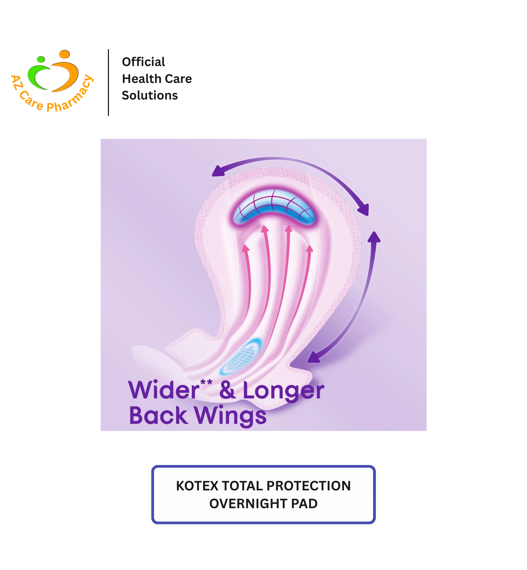 Kotex Total Protection Overnight Pad - Image 3