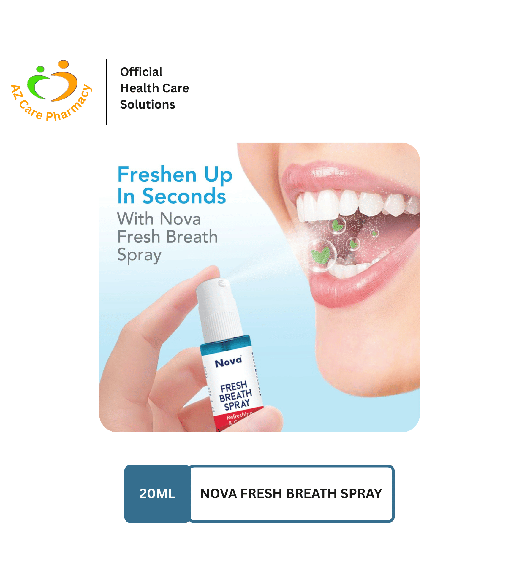 Nova Fresh Breath Spray 20ml - Image 4