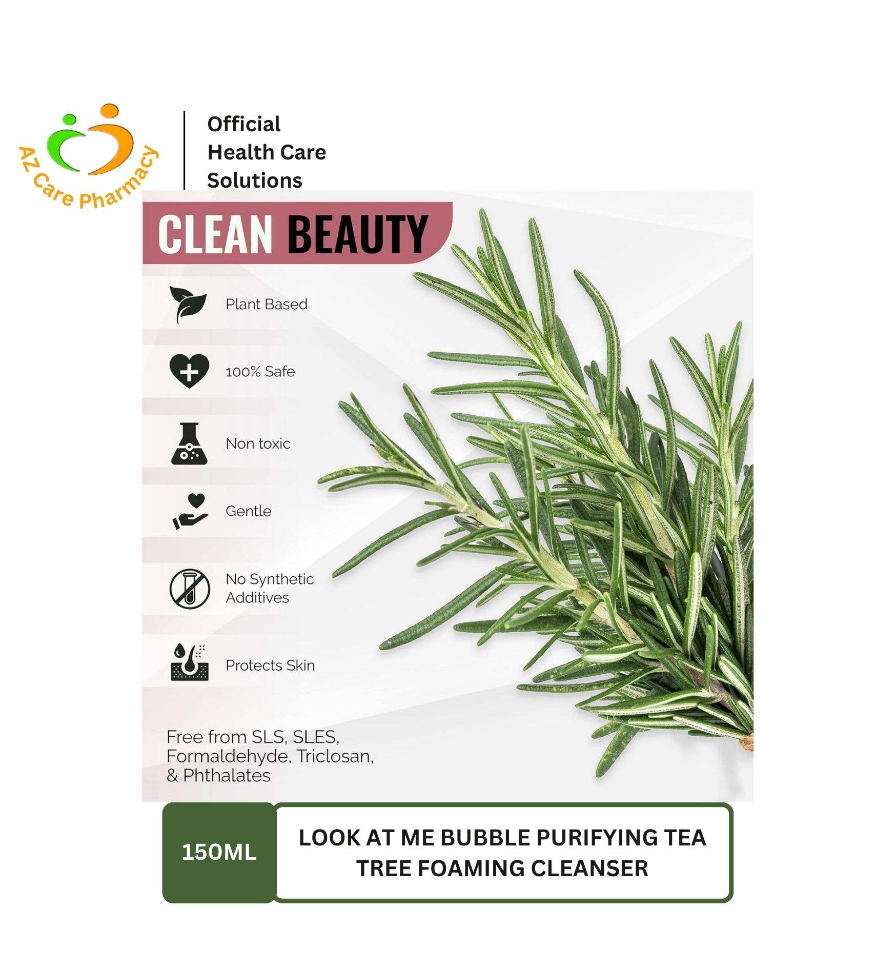 Look At Me Tea Tree Foaming Cleanser 150ML - Image 6