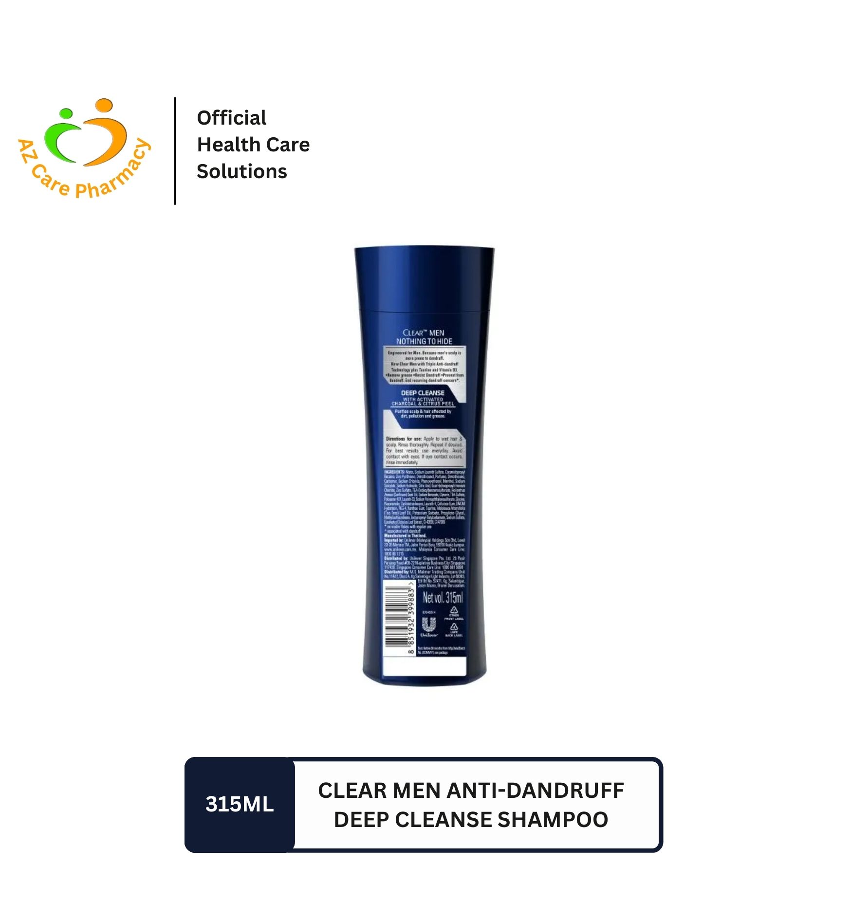 Clear Men Anti-Dandruff Deep Cleanse Shampoo 315ML - Image 3
