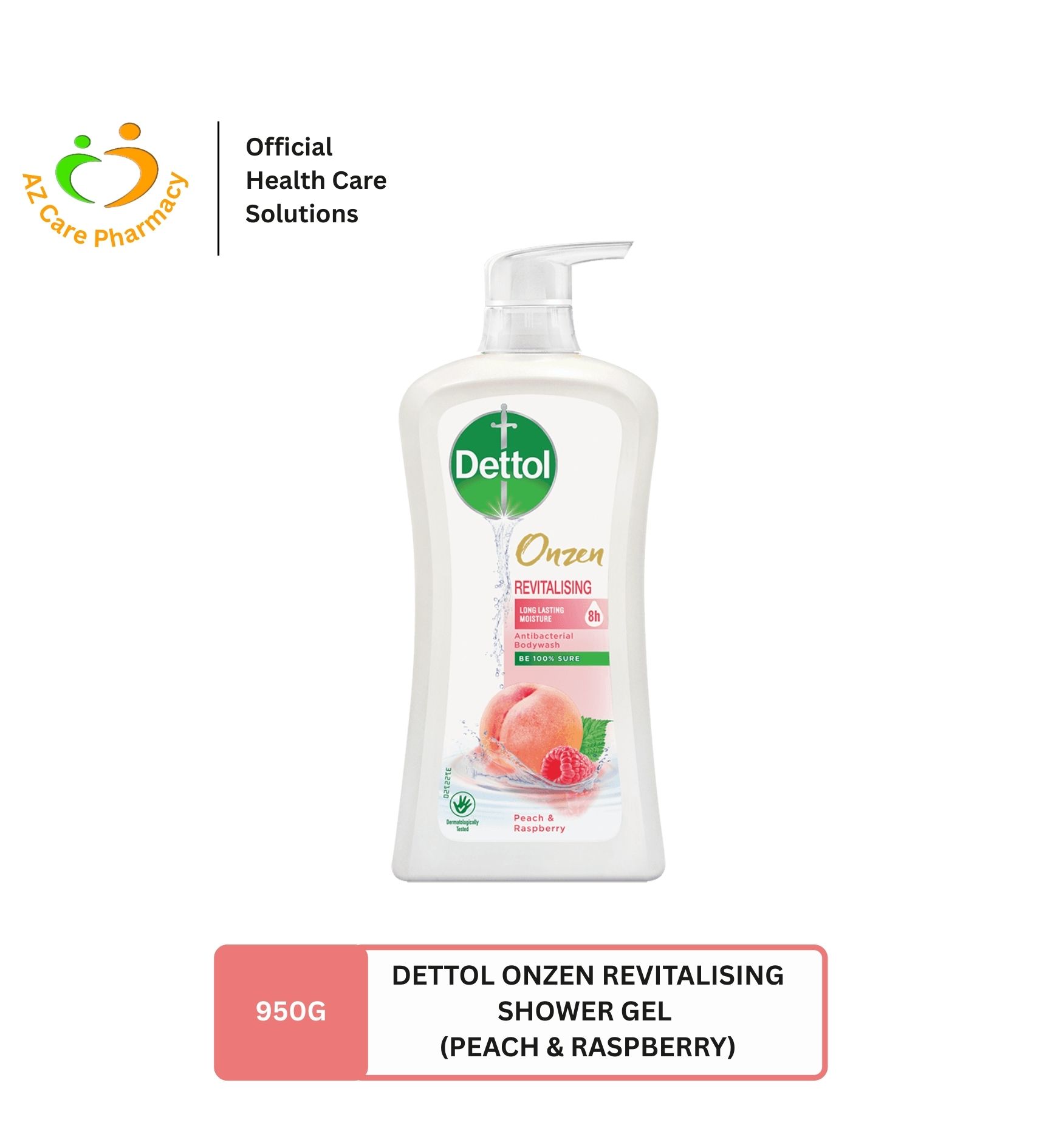 Dettol Onzen Revitalising Shower Gel (Peach & Raspberry) 950ml