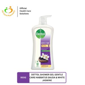 Dettol Shower Gel Gentle Care Habbatus Sauda & White Jasmine 950g