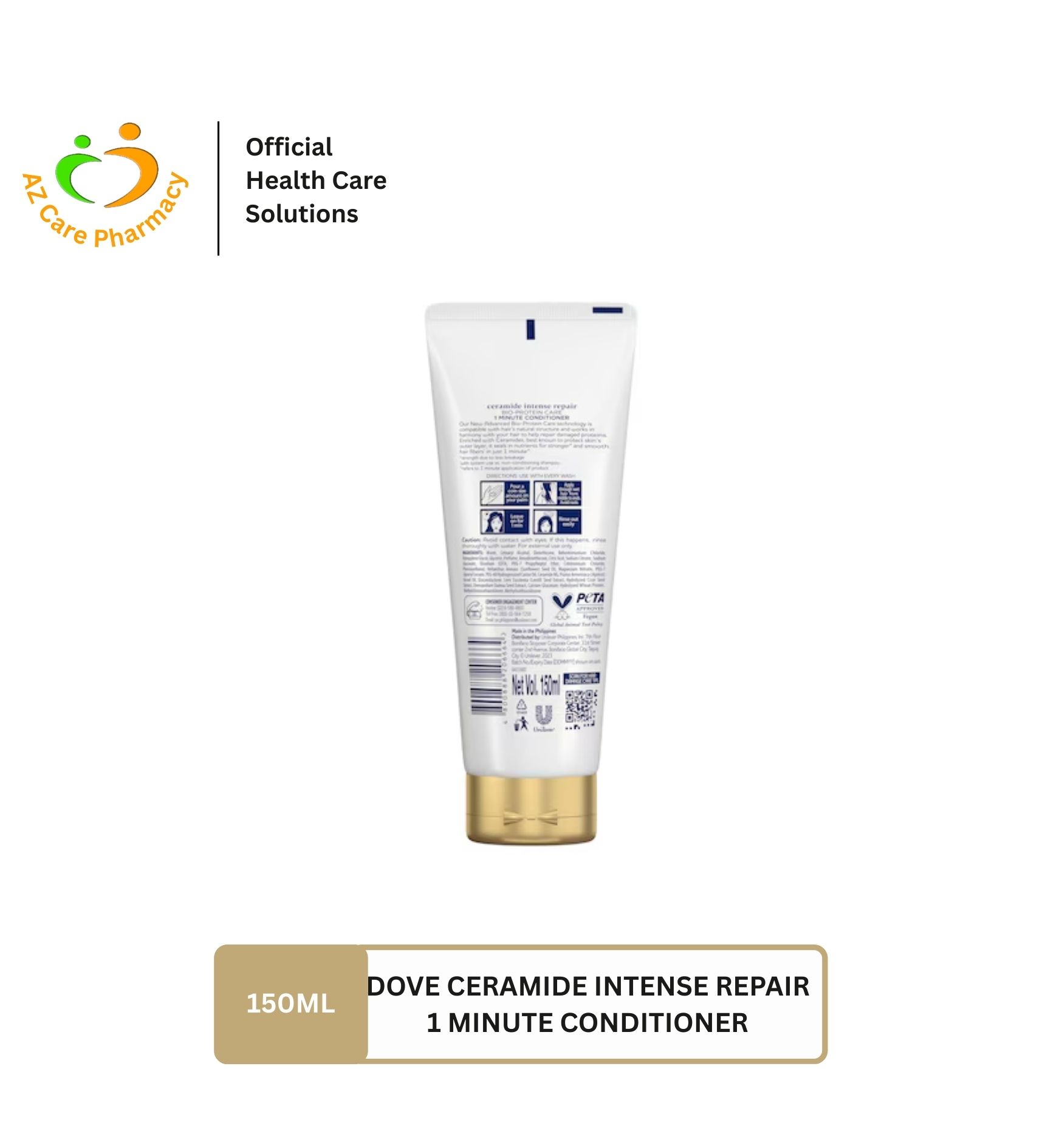 Dove Ceramide Intense Repair 1 Minute Conditioner 150ml - Image 3