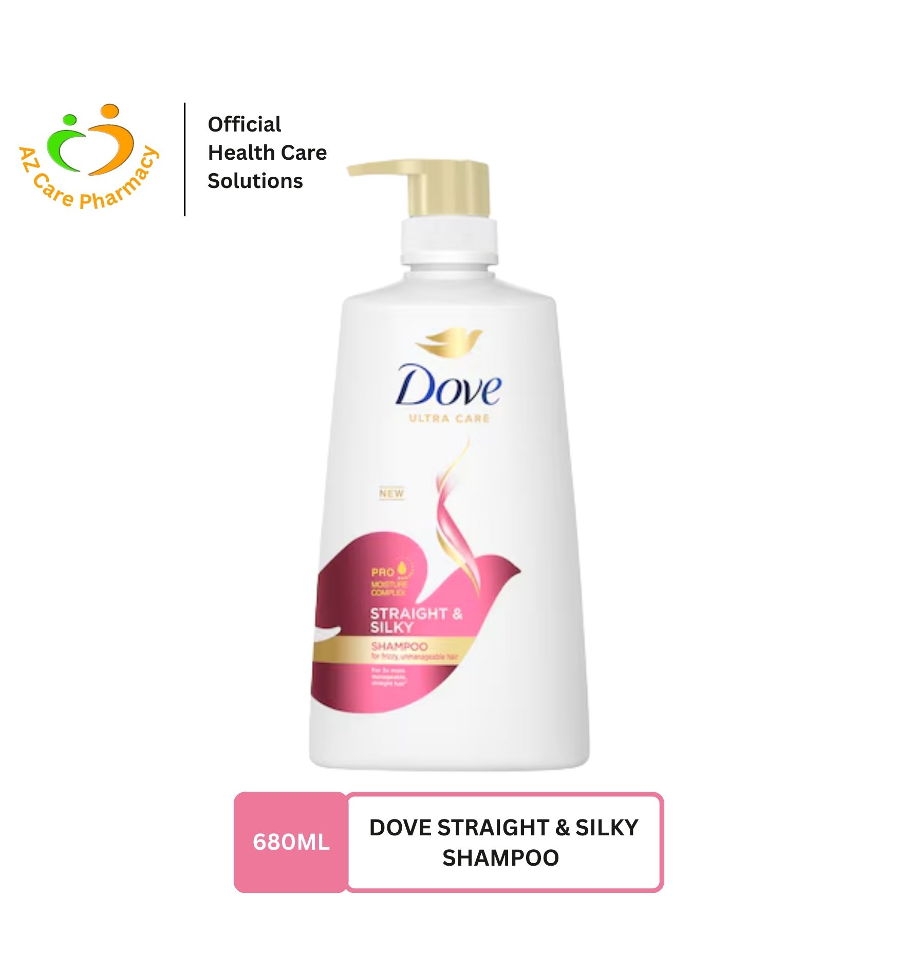 Dove Straight & Silky Shampoo 680ml