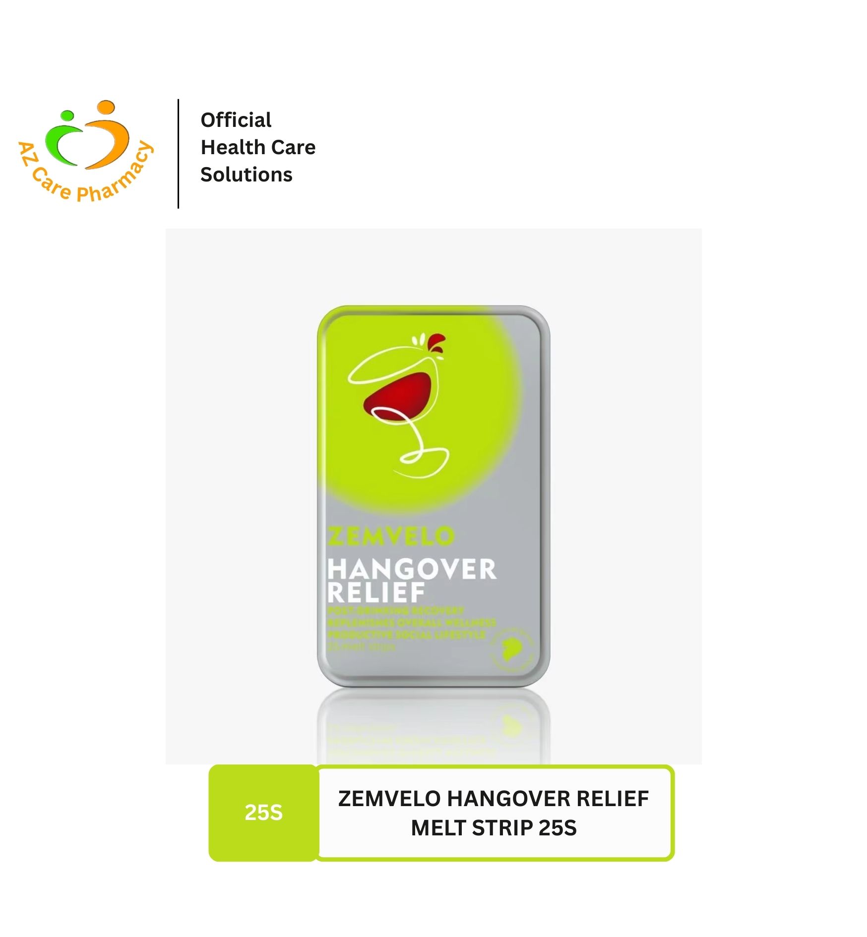 Zemvelo Hangover Relief Melt Strip 25s