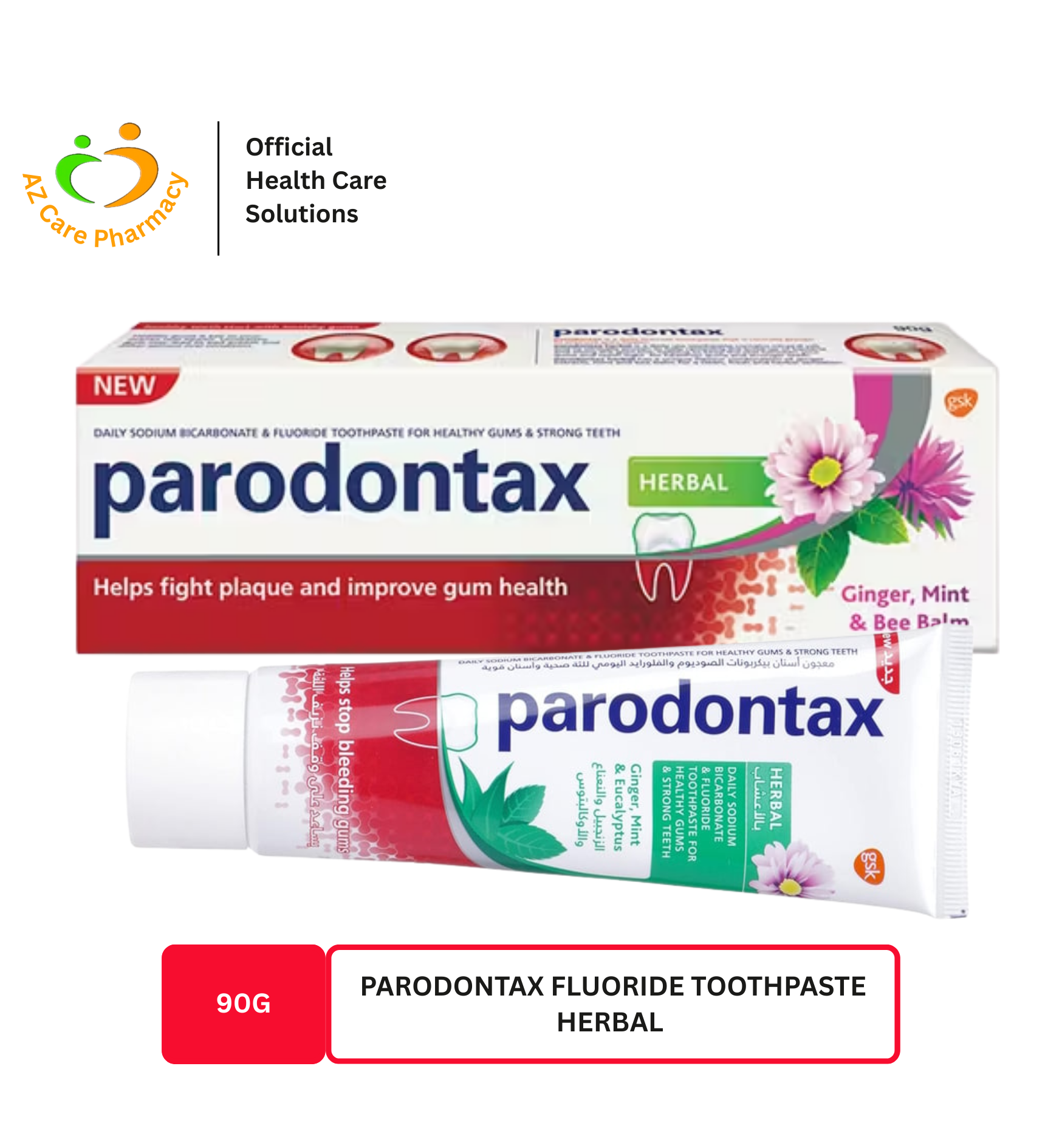 Parodontax Fluoride Toothpaste Herbal 90G