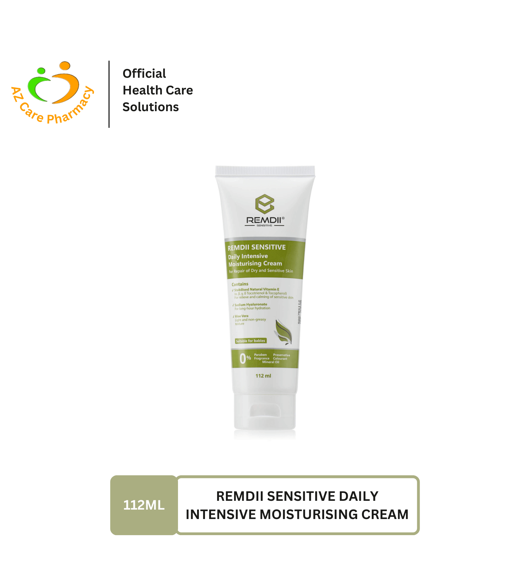 Remdii Sensitive Daily Intensive Moisturising Cream