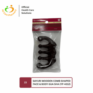 Sayuri Wooden Comb Shaped Face & Body Gua Sha (YP-4312) 1s