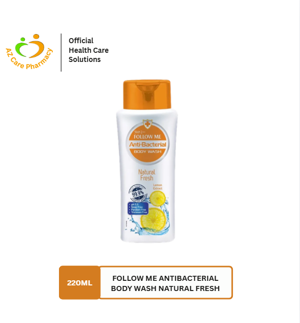 Follow Me Antibacterial Body Wash Natural Fresh 220ml