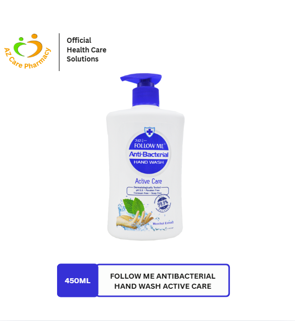Follow Me Antibacterial Hand Wash Active Care 450ml