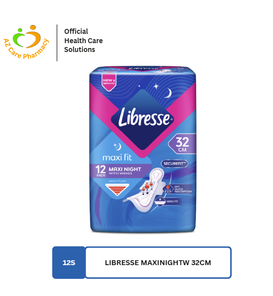 Libresse Maxi Night With Wing 32cm 12s