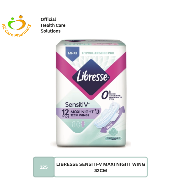 Libresse Sensiti-v Maxi Night Wings 32cm 12s
