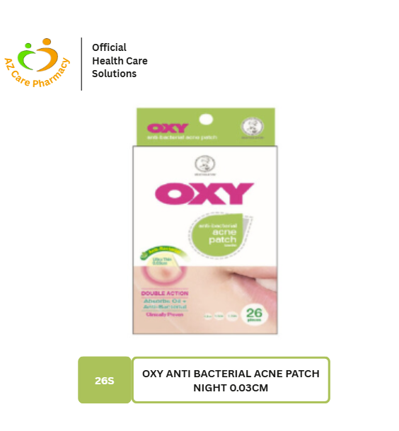 Oxy Anti Bacterial Acne Patch Night 0.03cm 26s