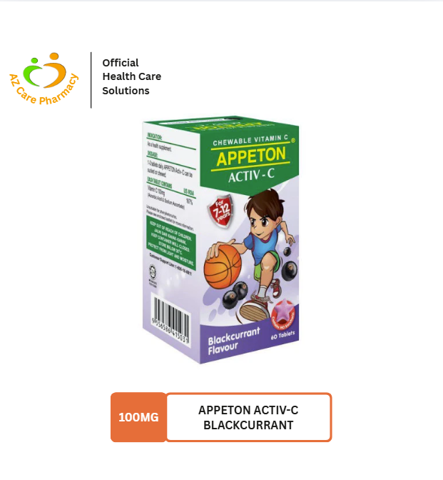 Appeton Activ-C 100mg Blackcurrant 60s