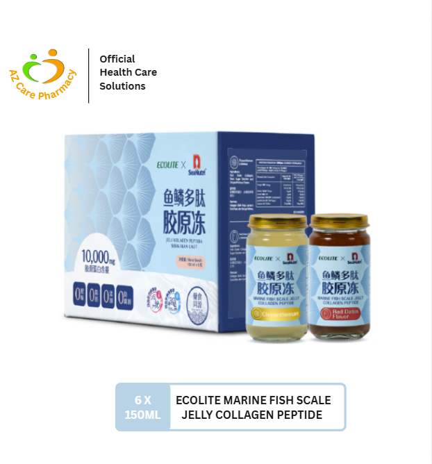 Ecolite Marine Fish Scale Jelly Collagen Peptide 150ml x 6s