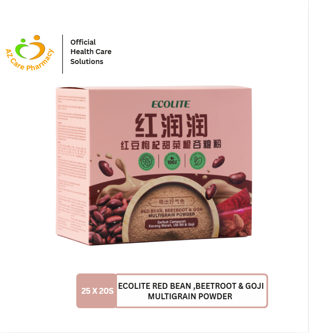 Ecolite Red Bean,Beetroot & Goji Multigrain Powder 25x20s