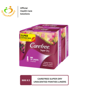 Carefree Super Dry Unscented Panties Liners 50s x 2