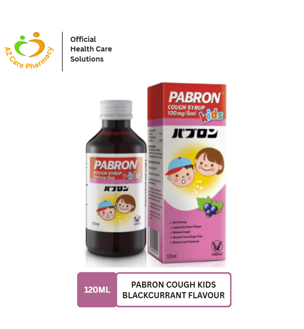 Pabron Cough Kids Blackcurrant Flavour 120ml
