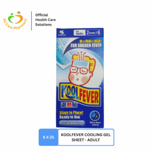 Kool Fever Cooling Gel Sheet-Adult 6x2s