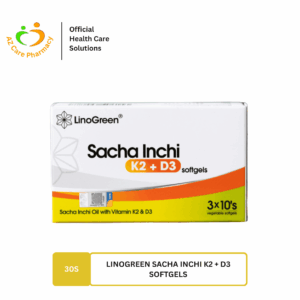 LinoGreen Sacha Inchi K2 + D3 Softgels 30s