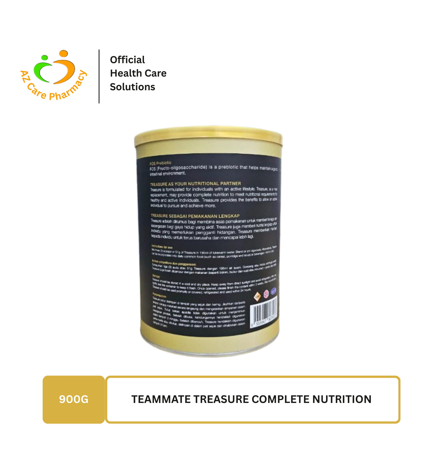 Teammate Treasure Complete Nutrition 900g - Image 3