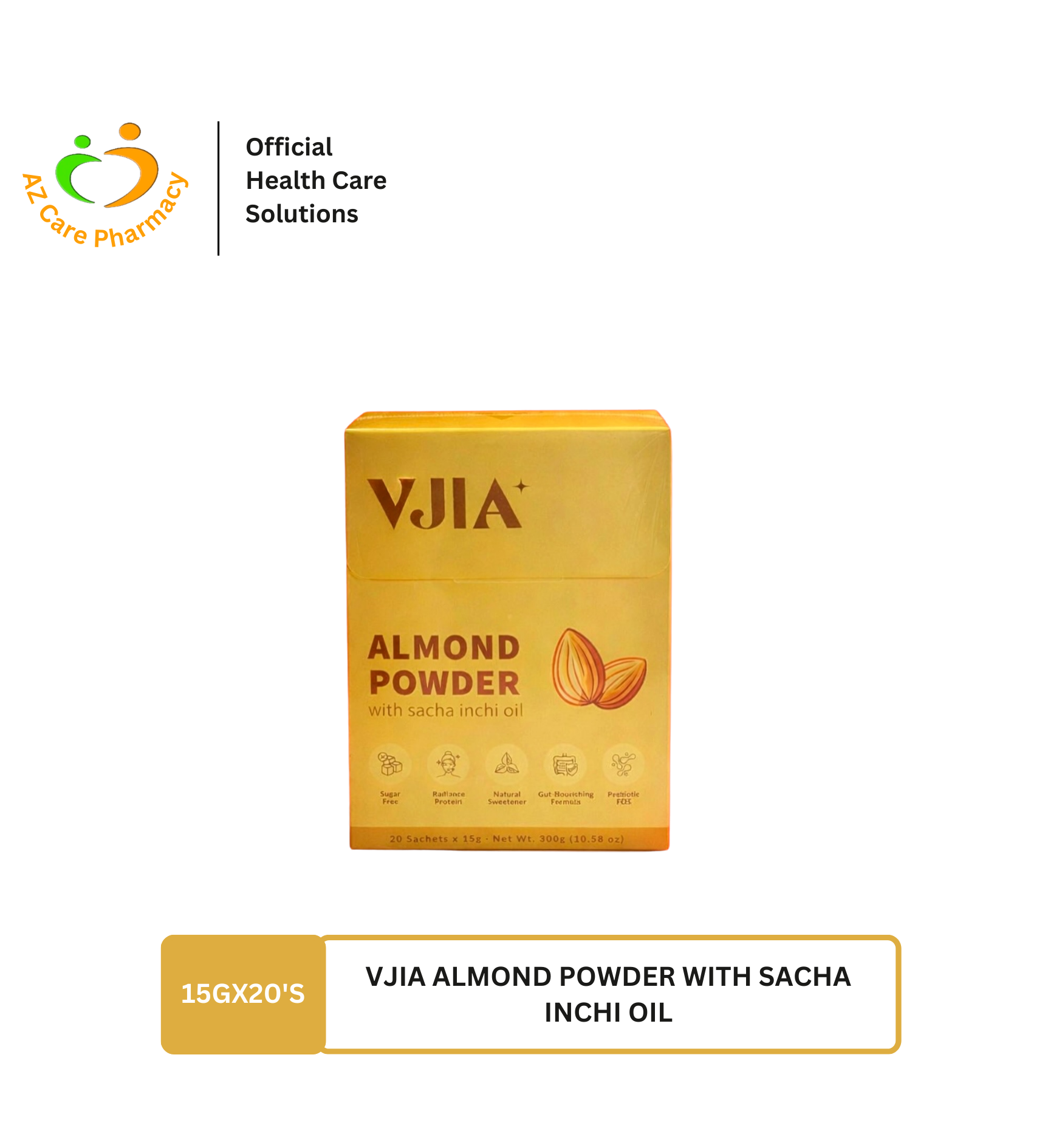 Vjia Almond Powder With Sacha Inchi Oil 15gX20s