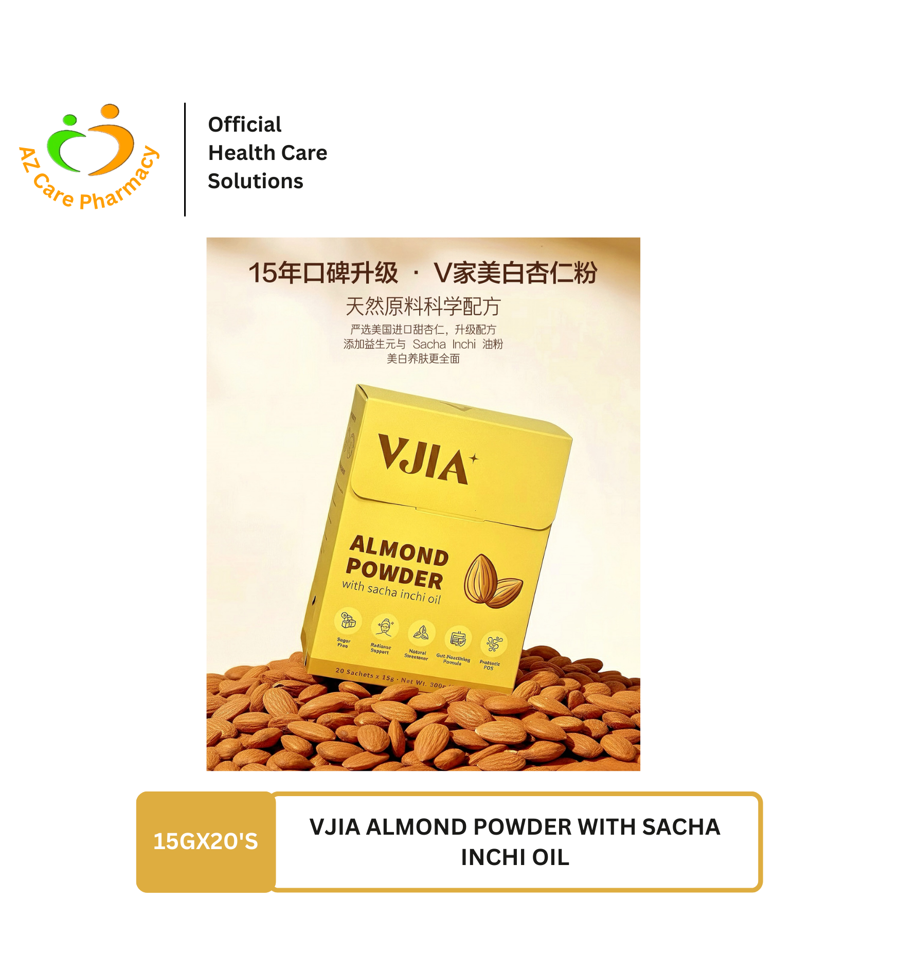 Vjia Almond Powder With Sacha Inchi Oil 15gX20s - Image 6