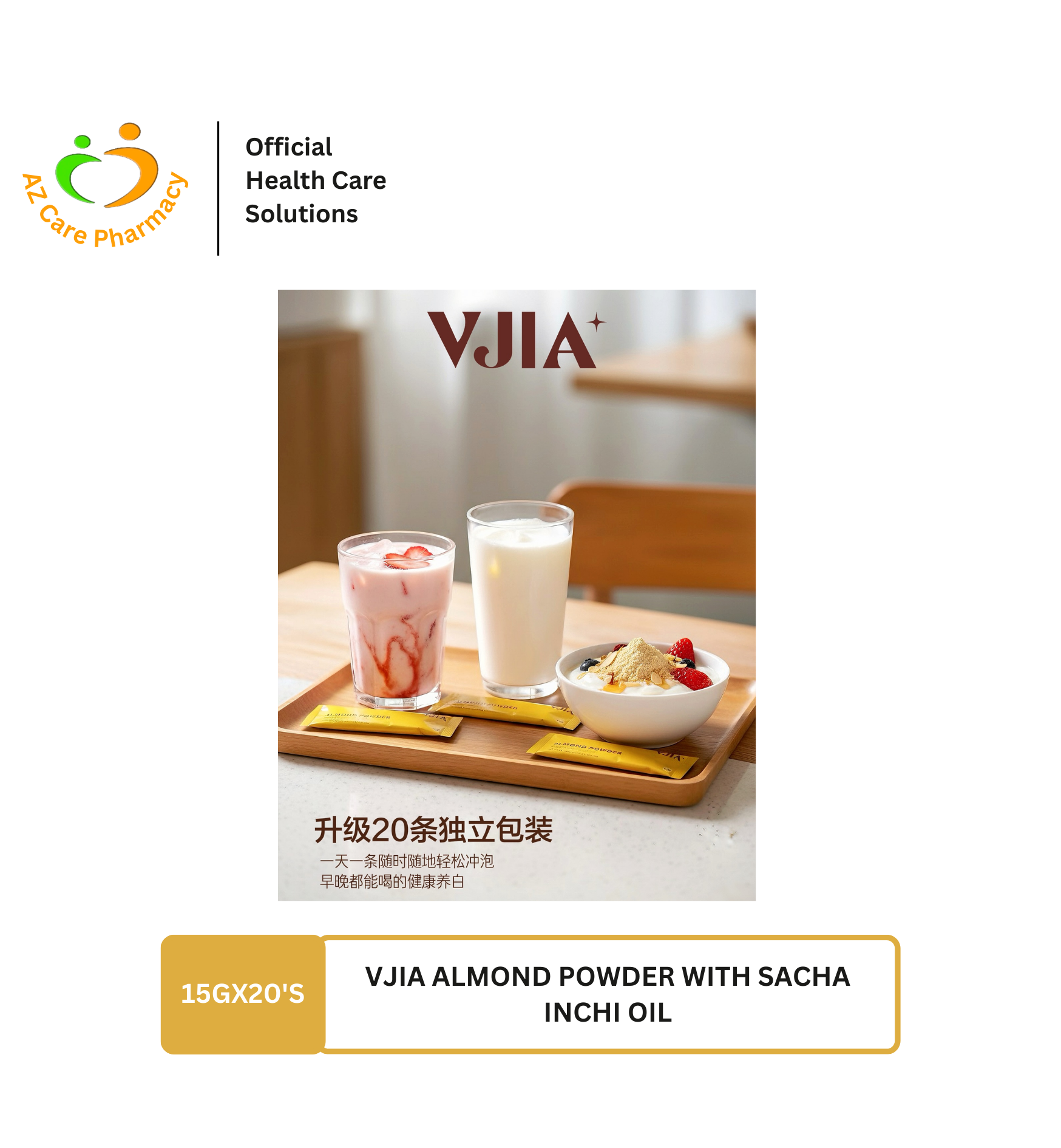 Vjia Almond Powder With Sacha Inchi Oil 15gX20s - Image 4