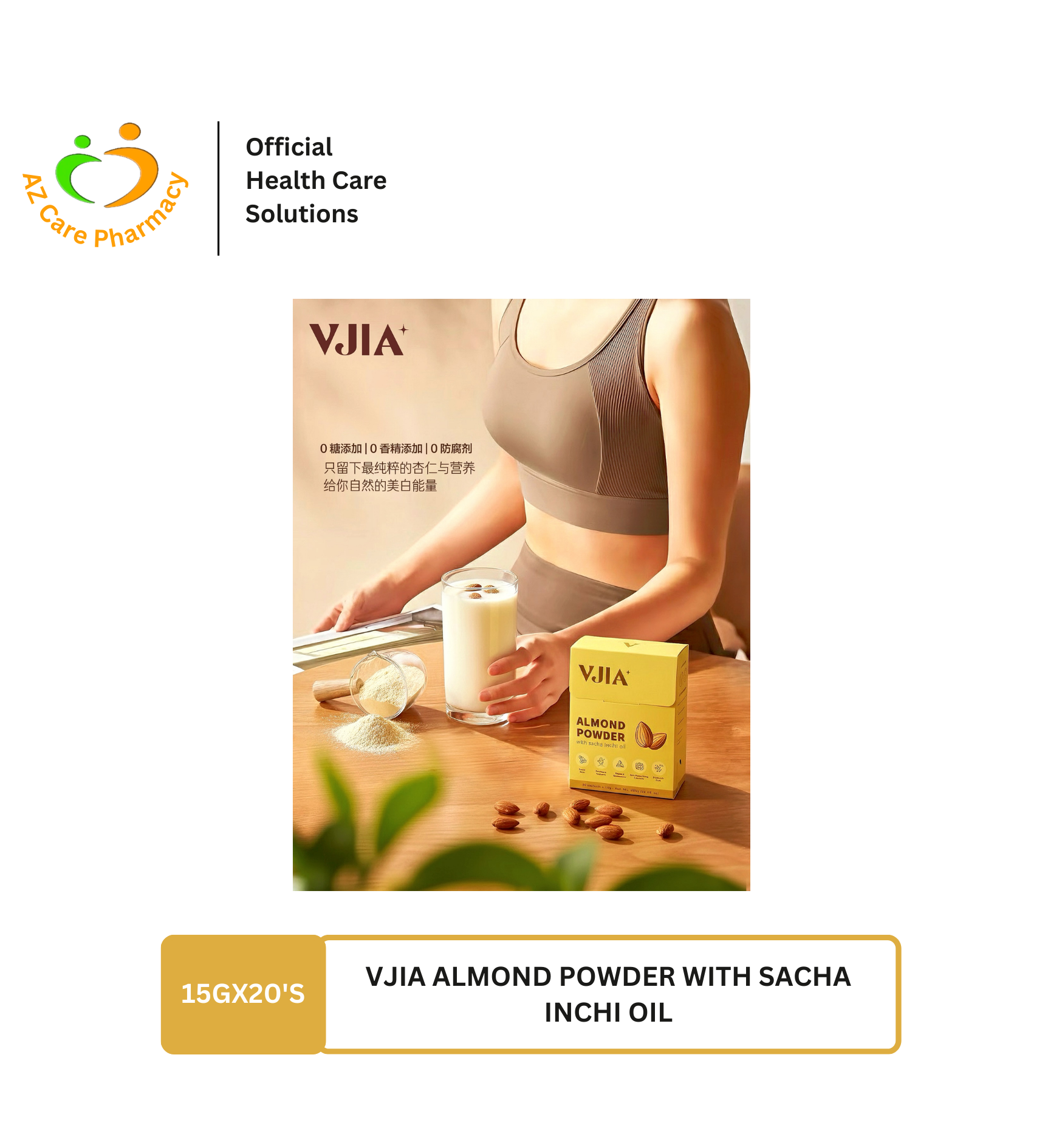 Vjia Almond Powder With Sacha Inchi Oil 15gX20s - Image 3